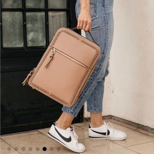 Calpak Kaya Laptop Backpack Caramel Neutral w/Dustbag Work Bag Commuter
